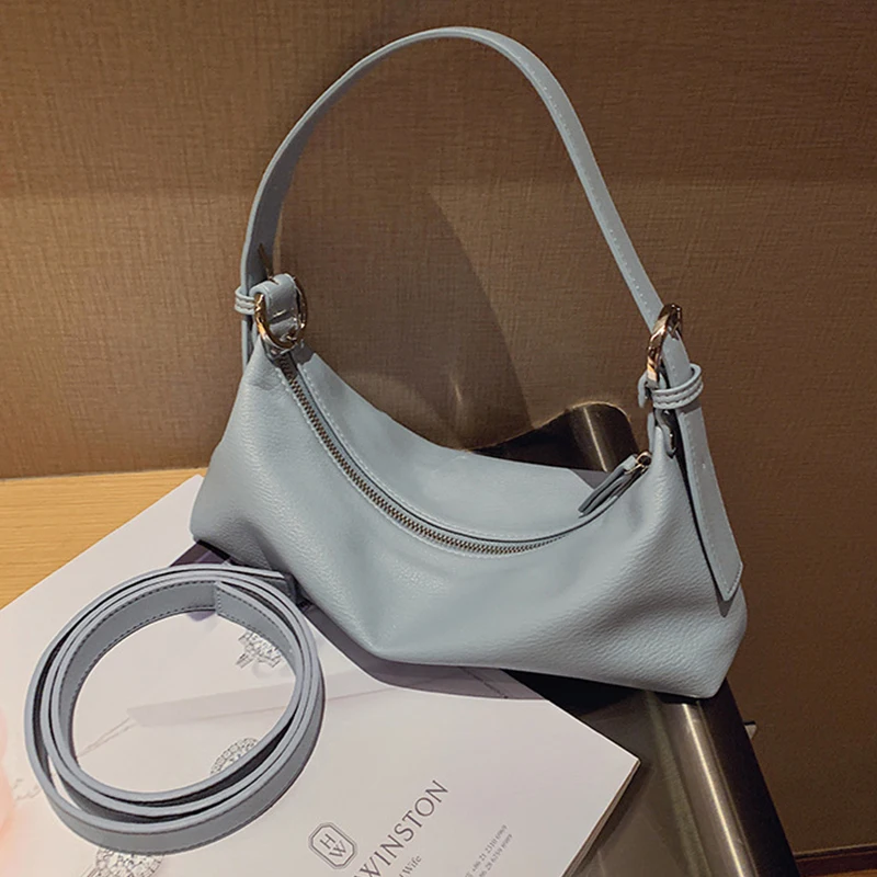 

Дизайнерская Повседневная сумка-багет через плечо, Женская Роскошная брендовая сумка из искусственной кожи, женская сумка высокого качест...