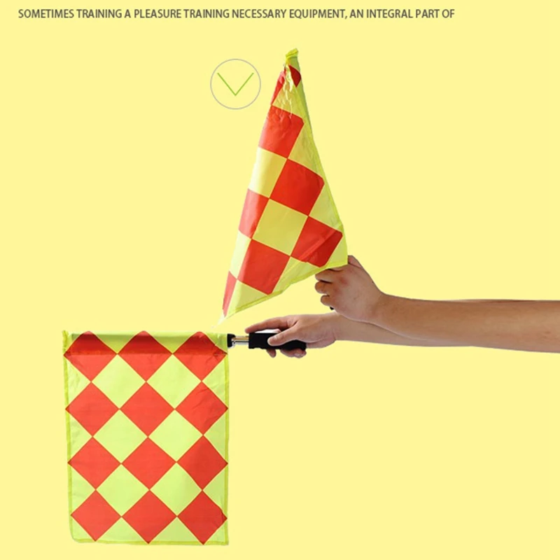 Футбольный матч патруль флаг линеман футбольный рефери оборудование помощник