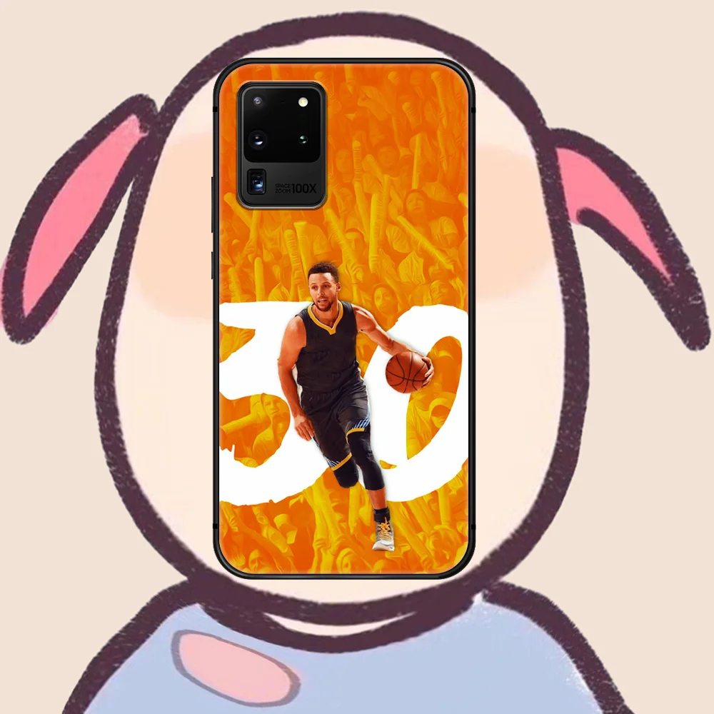 

Stephen Curry basketball Phone Case Cover Hull For Samsung Galaxy S 7 8 9 10 e 20 FE edge uitra plus Note 9 10 20 black Shell
