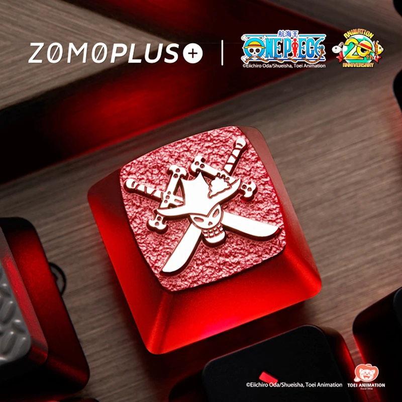 

Key cap ONE PIECE mechanical keyboard keycap personality design,ONE PIECE Dracule Mihawk Cherry MX axis aluminum alloy keycaps