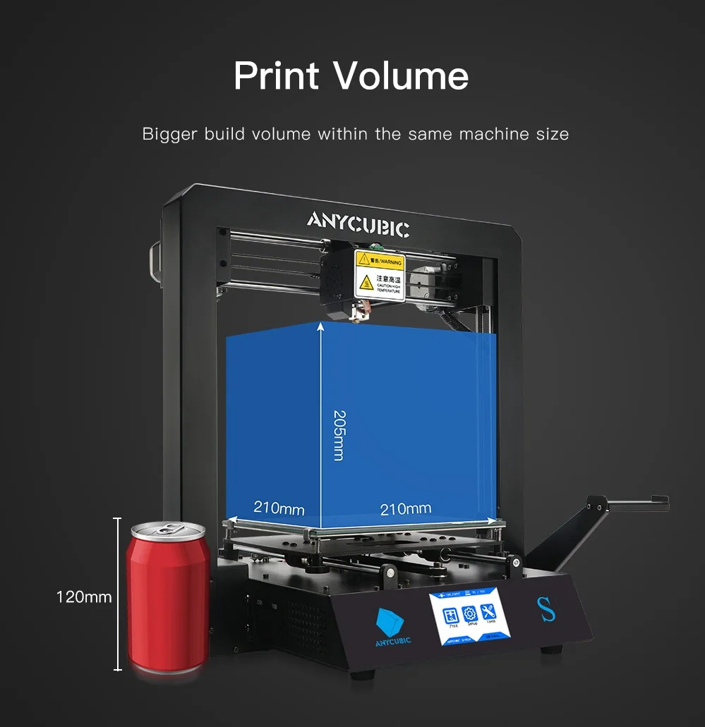 3d Printer Anycubic Mega S Upgraded Full Metal Frame High Precision impresora Pla Filament Kit | Компьютеры и офис