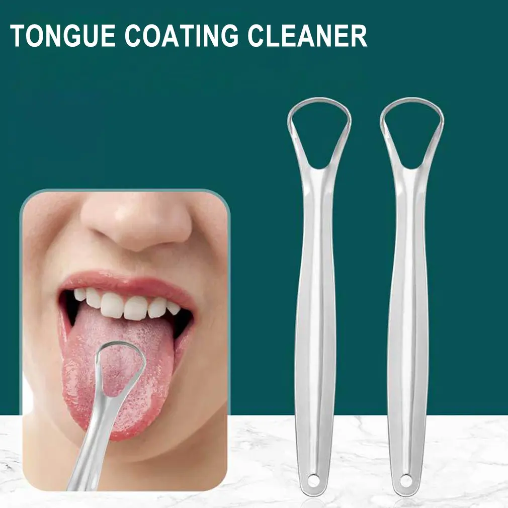 

Useful Tongue Scraper Stainless Steel Oral Tongue Cleaner Medical Mouth Brush Reusable Fresh Breath Maker