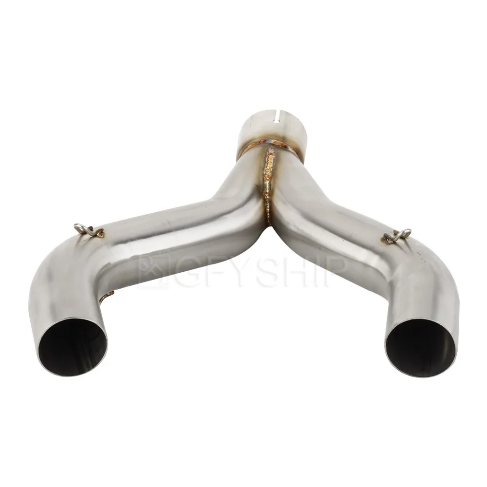 Preise Motorrad Für Aprilia SHIVER 900 2017 2018 2019 2020 SL 900 17 18 19 20 SHIVER 900 Flucht Slip-auf Auspuff Mitte Link Rohr