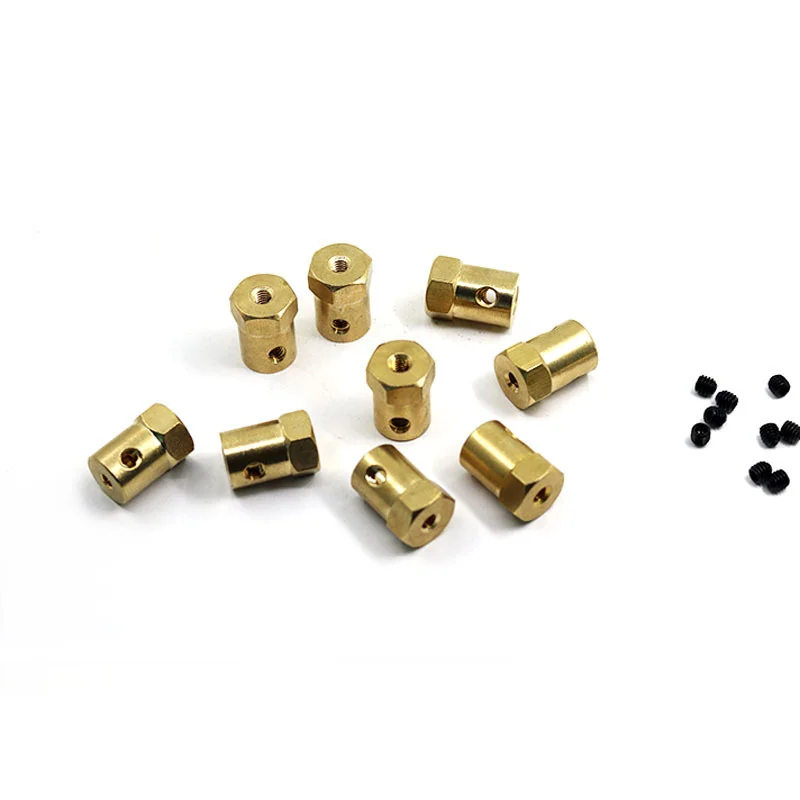 

Латунная Шестигранная муфта, 10 шт., 3/4/5/6/7/8 мм, диаметр отверстия для модели RC, игрушечного автомобиля, робота, запчасти «сделай сам»