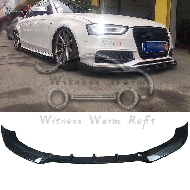 Автомобильный Стайлинг спойлер для переднего бампера автомобиля из углеродного