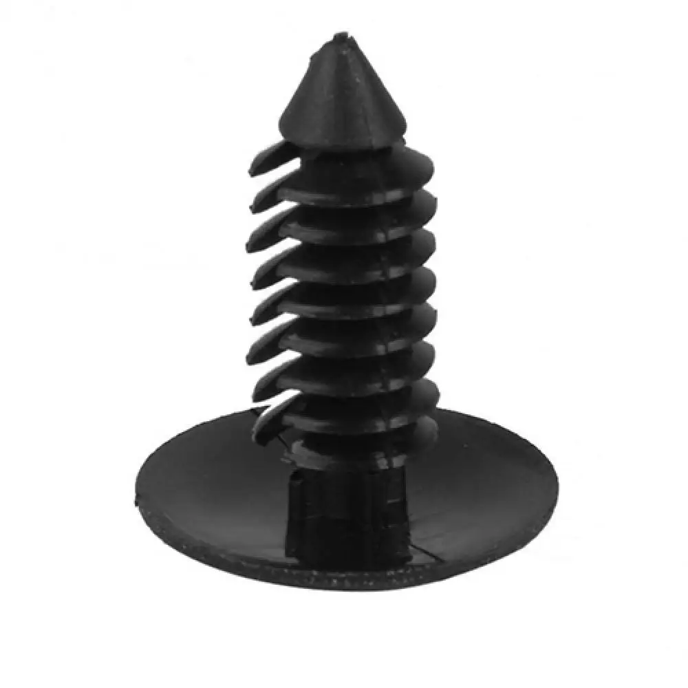 50x Black Nylon Tree Type Push Rivet Car Retainer Clips for Canopy Securing Hole Door Lined Cover Barbs Pin | Автомобили и