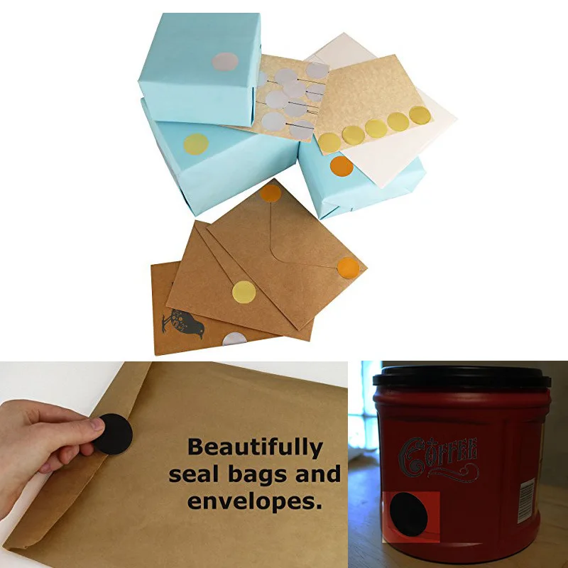 

Round Colorful Coding Label Stickers Dots Kids Toy Stickers Decoration Teacher Reward Writable Gift Packaging Stationery Sticker