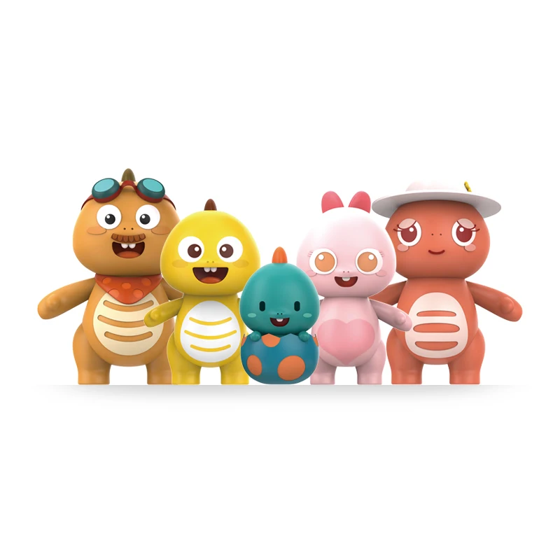 

Dino Family Vipkid X Dino PVC Dad Mom , Dino , Sister and Brother