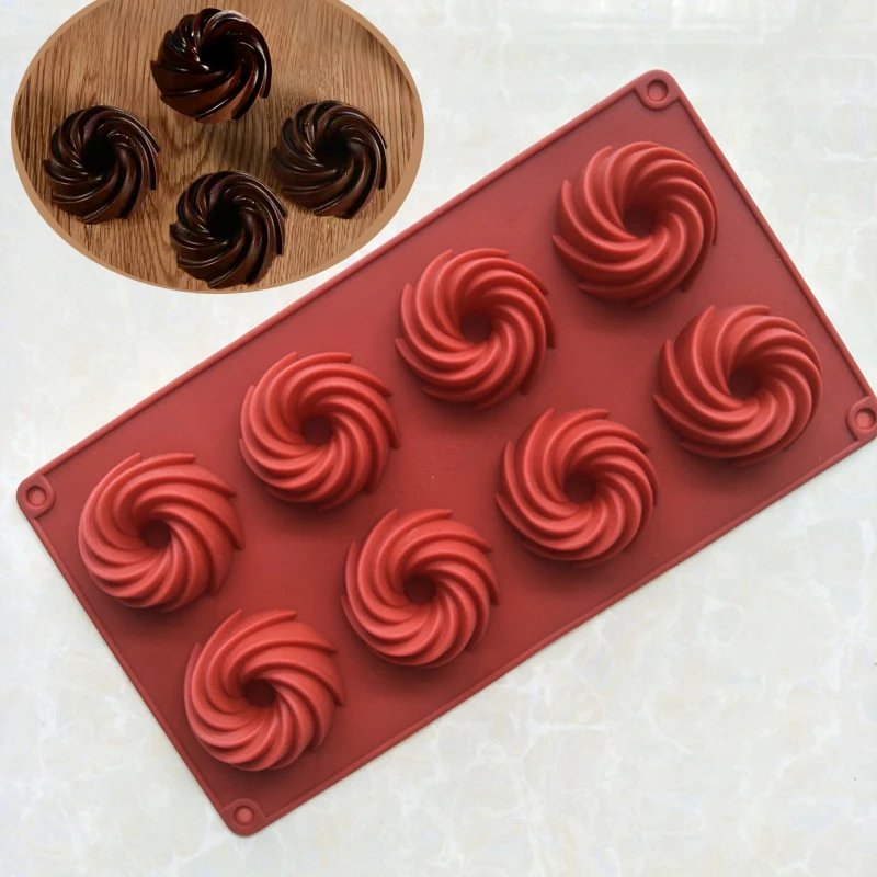 

Swirl Shapes Silicone Cake Mold Form for Baking Cookies Pastry Bakeware Candy Pudding Jelly Soap Form Cake Decoration DIY
