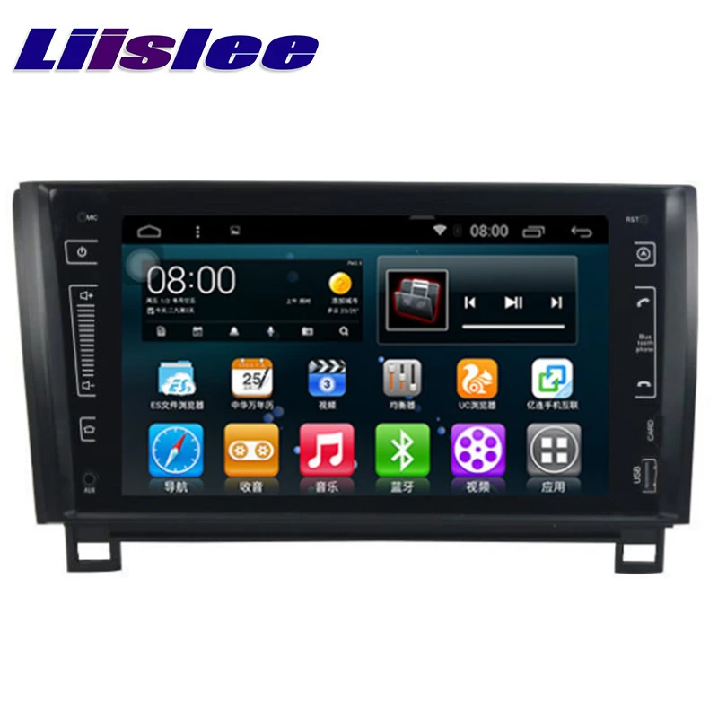 LiisLee Автомобильный мультимедийный GPS Hi-Fi аудио Радио стерео для TOYOTA Sequoia Sekoia 2008 ~ 2018