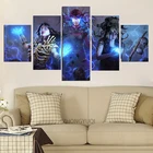 5 шт. путь по ссылке игры постер Фэнтези художественная Настенная роспись череп темно Стиль ужас картины на холсте для домашнего декора