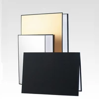 backdrop a3a4 cardboard black and white gold foldable reflective fill light photo studio background photography accessories