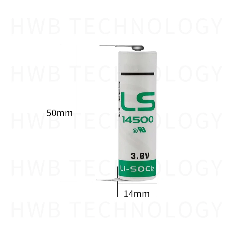 4 шт./лот новинка для литиевой батареи SAFT LS14500 AA ER14505M 3 6 В 2600 мАч с паяльными