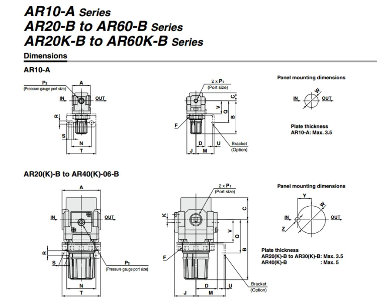 AR20-02 AR30-03 AR40-04E AR40-04 AR40-04E-1 SMC серии AR Давление регулирующий клапан, использующий теплоту воздуха регулятор пневматический компонент
