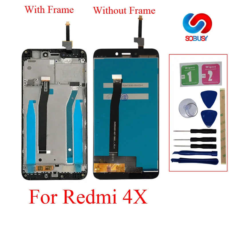 100% тест высокого качества ЖК дисплей для Xiaomi Redmi 4x Pro Prime 5 0 дюймов сенсорный экран