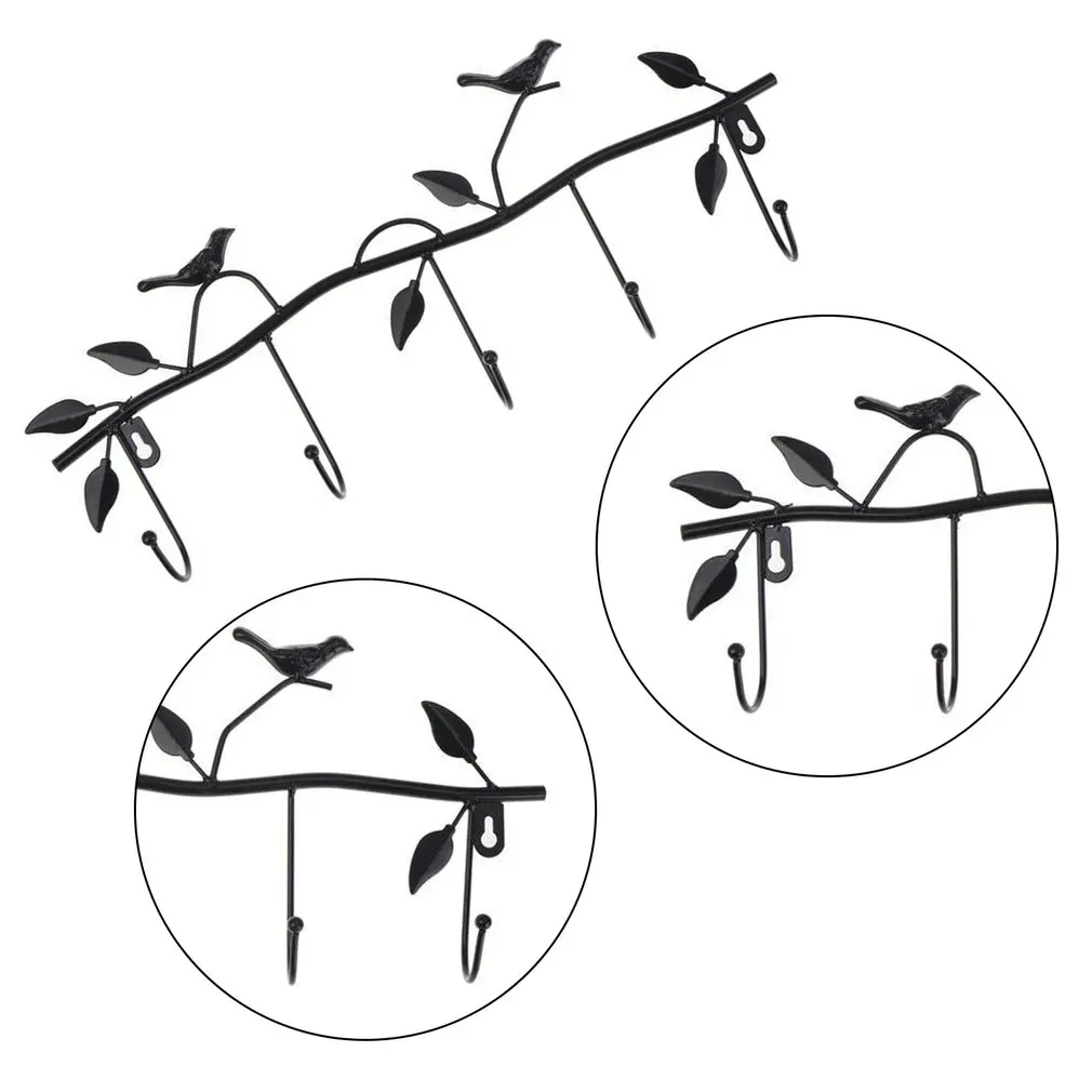 

Creative Iron Bird Clothes Hook Wall-mounted Iron Coat Hook Household Bird Storage Hook Door Back Hook