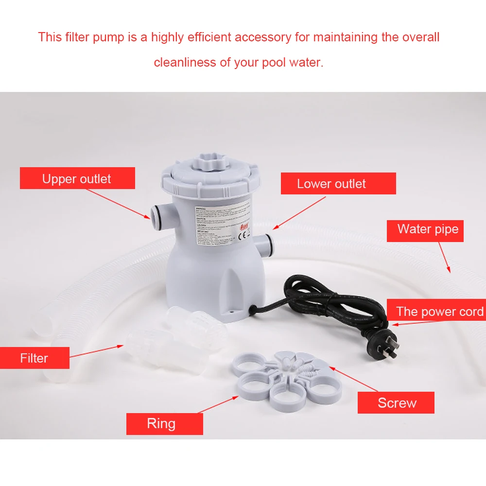 Электрический Фильтрующий насос для плавательного бассейна водяная очистка
