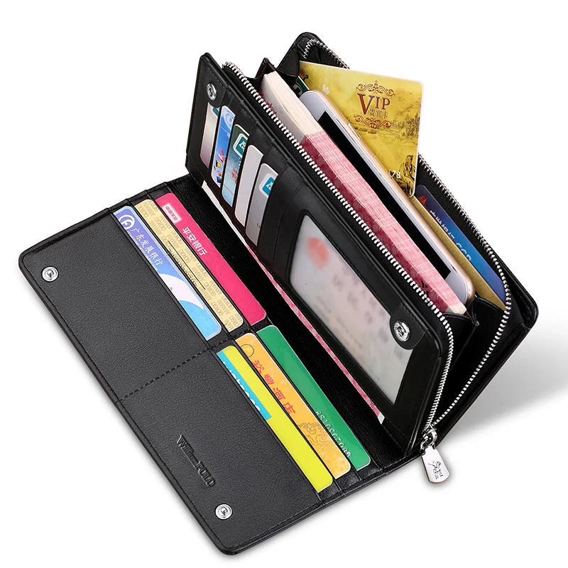 

Handbag Men Long Wallet Luxury Credit Card Holder Purses Hombre Leather Money Clutch Designer Brand Bag Kоелек Mђжской