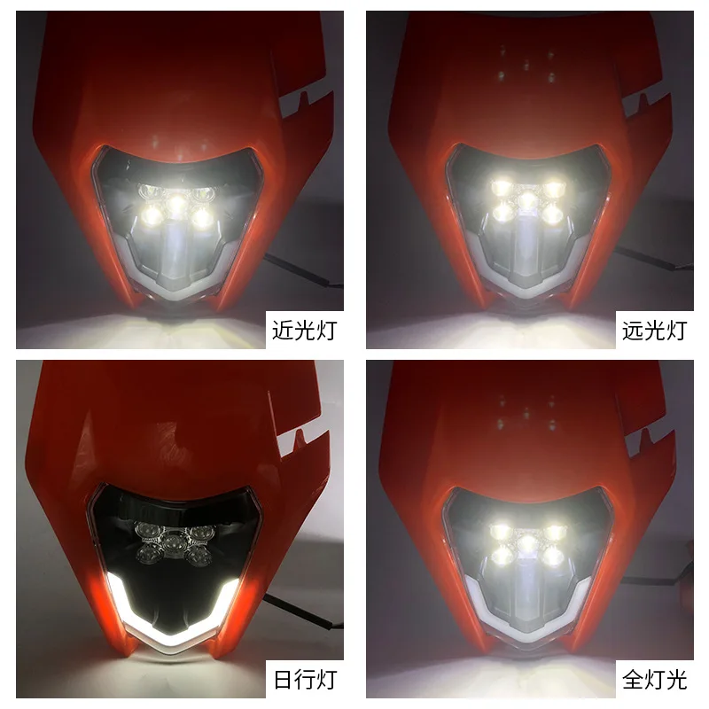 

New Motorcycle LED Headlight Headlamp Head Lamp Light For KTM EXC EXCF SX SXF XC XCF XCW XCFW 125 150 250 300 350 450 530