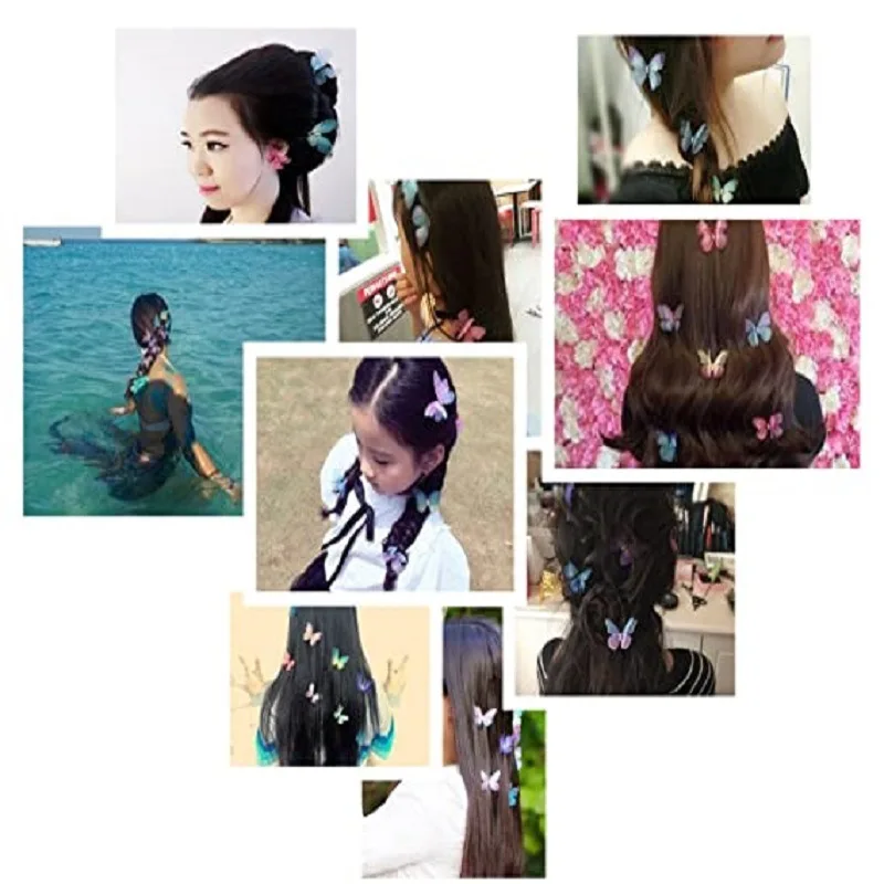 

Candy Color Fashion Butterfly Hair Clips for Women Baby Girl Kids Barrette Wedding Hairpins Hair Accessories Hairclip Ornaments