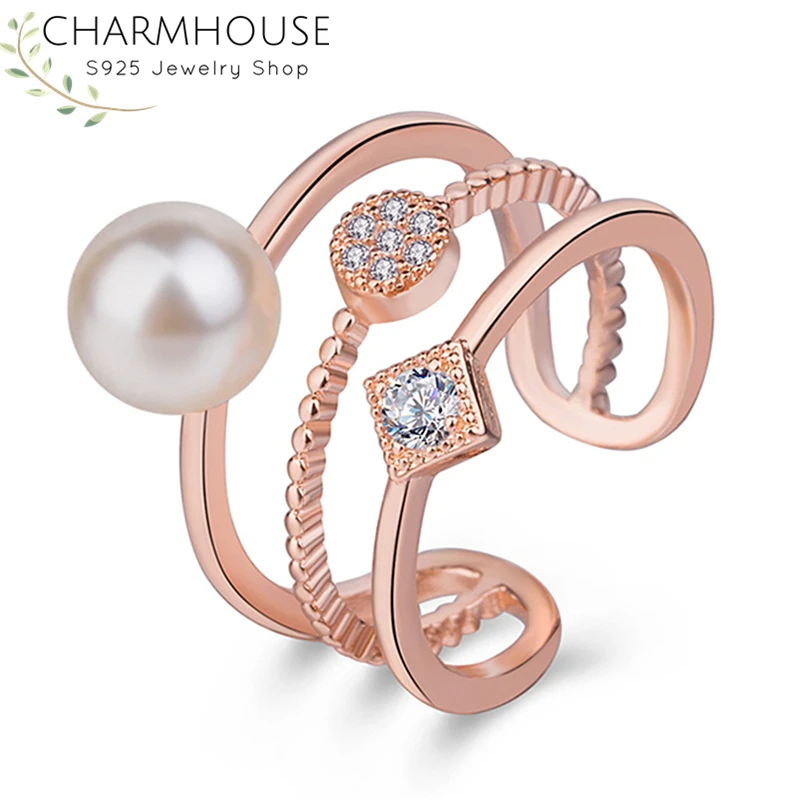 Charmhouse чистый 925 набор серебряных колец для пары 2 шт Любовь Обручальное кольцо на