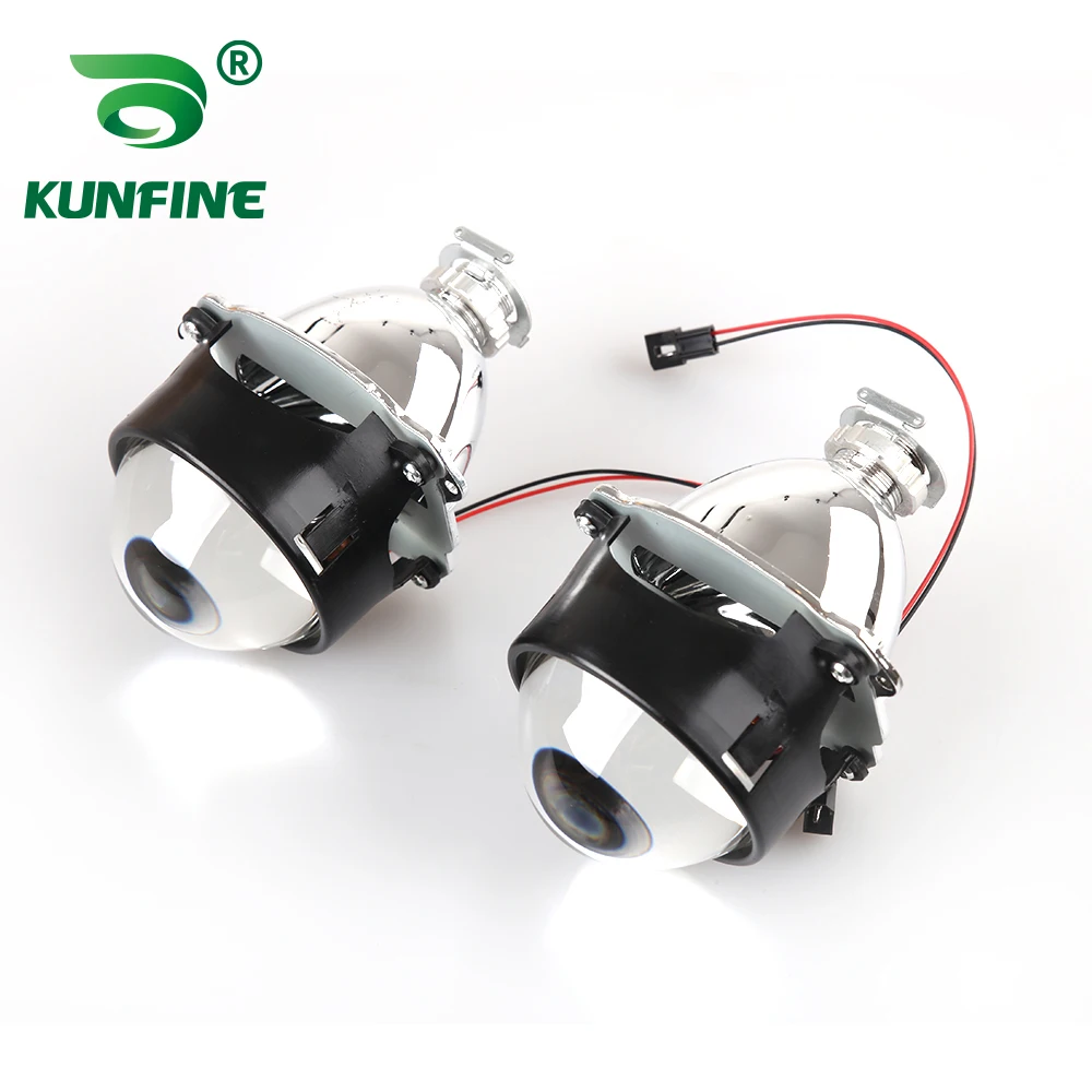 Биксеноновые HID Проекционные линзы KUNFINE 2 шт./лот 3 0 дюйма с дальним и ближним