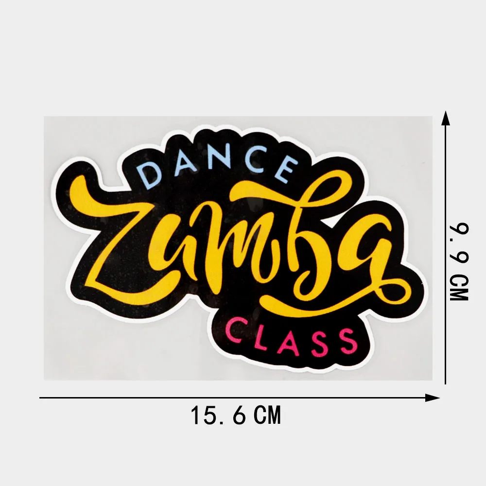 

Decal Cool Zumba Fitness Dance PVC Car Sticker Waterproof and Scratch Resistant 16cm*10cm