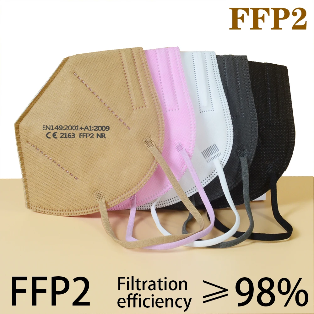 6 layers mascarillas ffp2 respirator mask Face FFP2 mask Mouth Maske Safety fpp2 Masks soft 95% Filtration CE mask ffp2mask
