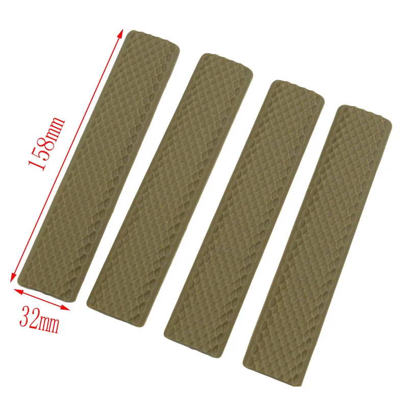 

4 pieces Tactical KeyMod Rubber soft Rail Cover A type tactical rail pannel cover