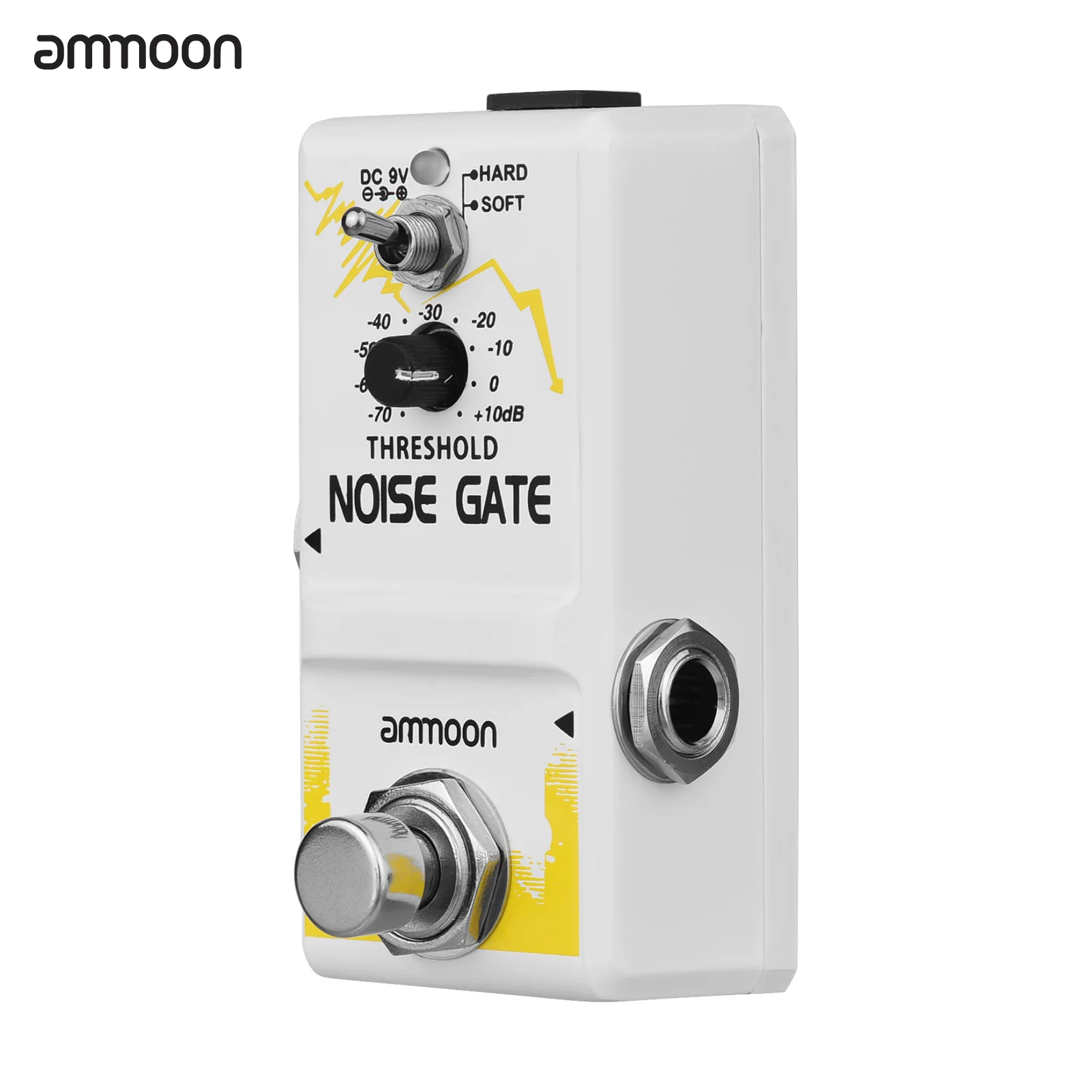ammoon einzigen noise gate gitarre effekt pedal true bypass zink legierung shell elektrische gitarre pedal gitarre teile gitarre zubehör free glo