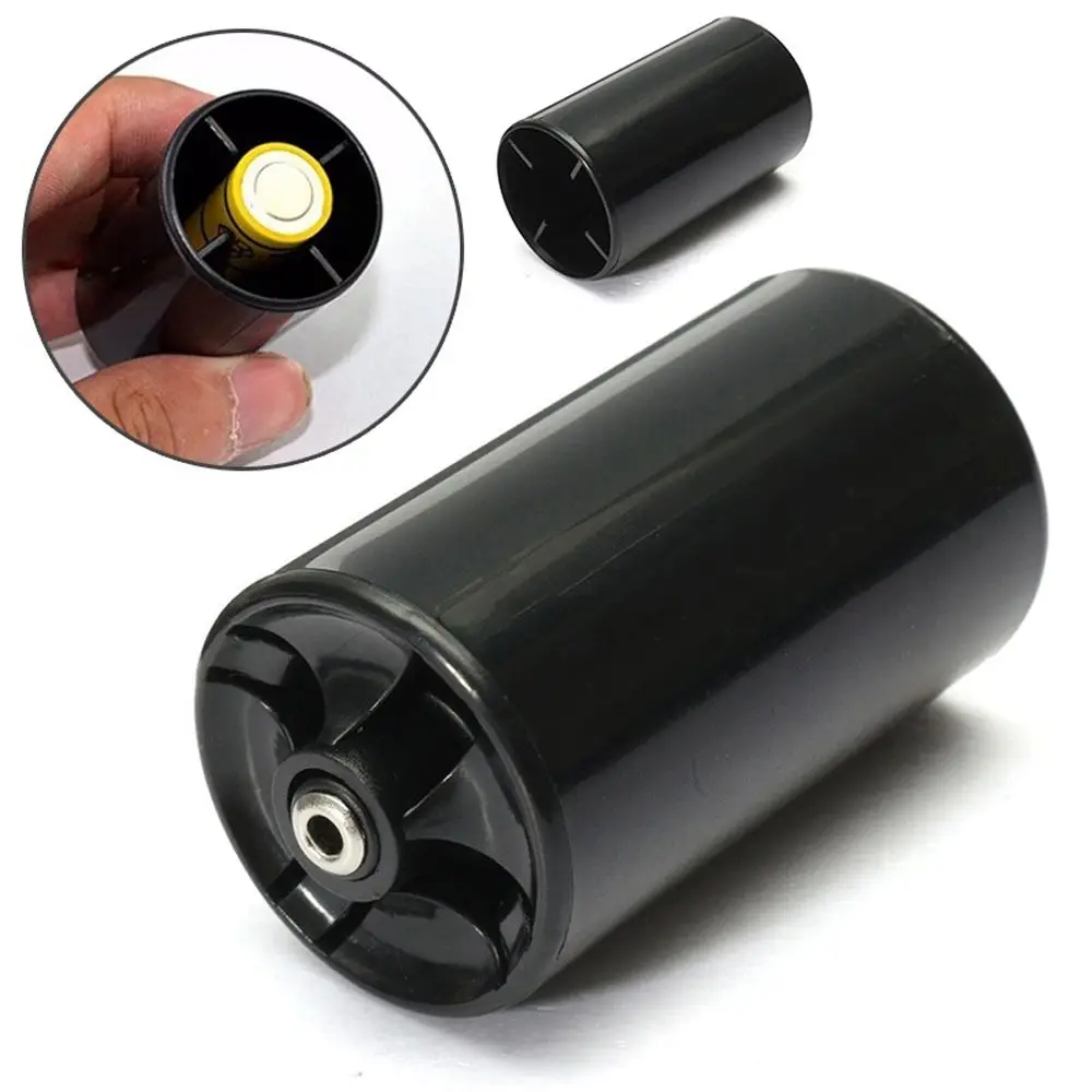 

4pcs AA To D Size Cell Black Battery Converter Battery Adapter Case No. 5 to No. 1 Batteries Conversion Tube Battery Conversion