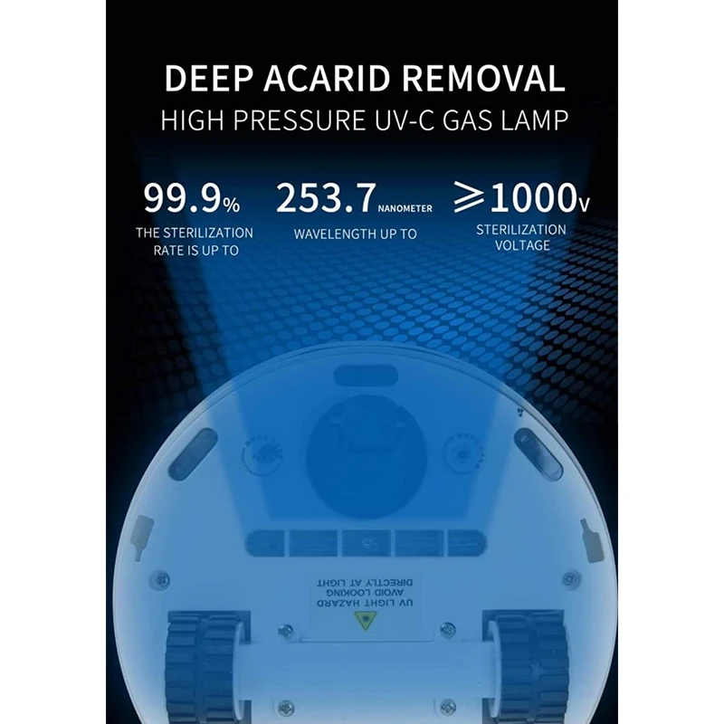 

Smart Wireless Automatic Mite Remover Robot,USB Portable Ultraviolet Ray Travel Household Removal Machine Vacuum Cleaner