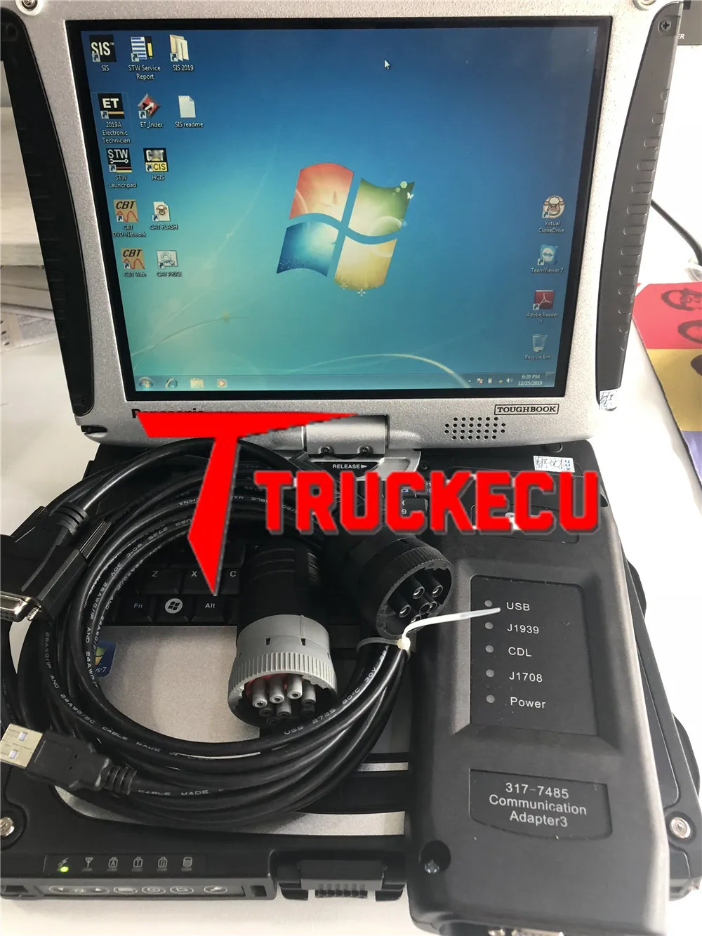ET Adapter III 317 7485 ET3 диагностический инструмент + CATET CATSIS программное обеспечение для