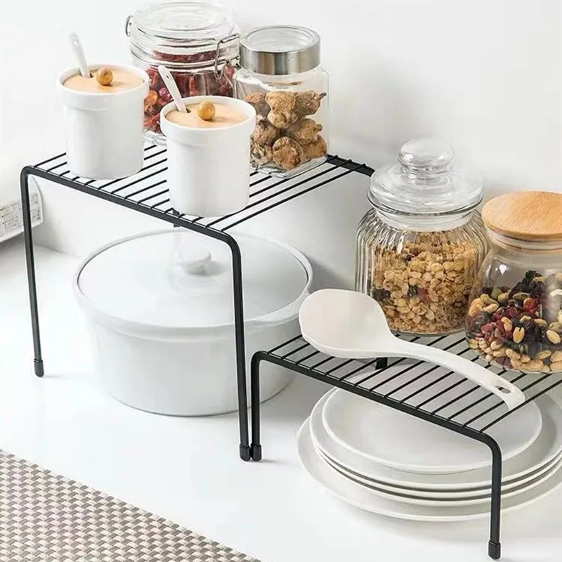 Домашний шкаф органайзер для хранения полки Кухня стойки Экономия пространства