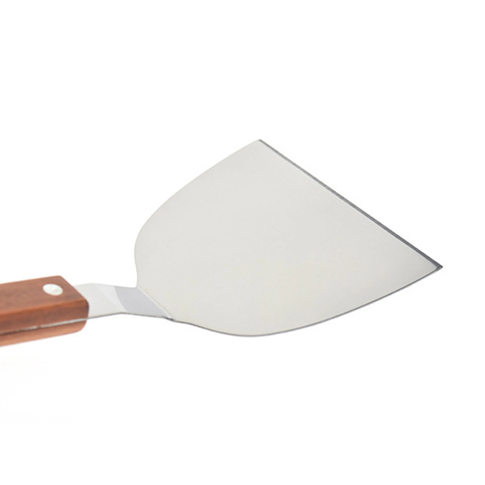 

Stainless Steel Steak Fried Shovel Leaky Spatula Pizza Peel Spade Kitchen Tool