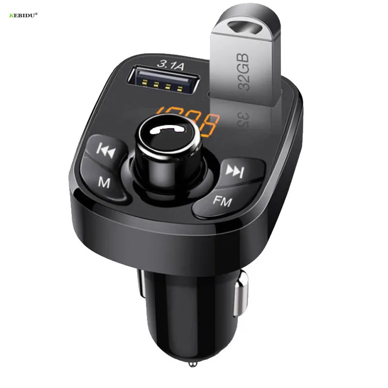 Bluetooth 5 0 автомобильный комплект Mp3 модулятор плеер 3.1A двойной Usb быстрое зарядное