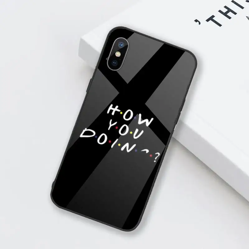 

Hot sale Friends Together Phone Case Tempered glass For iphone 6 6S 7 8 plus X XS XR 11 12 mini PRO MAX