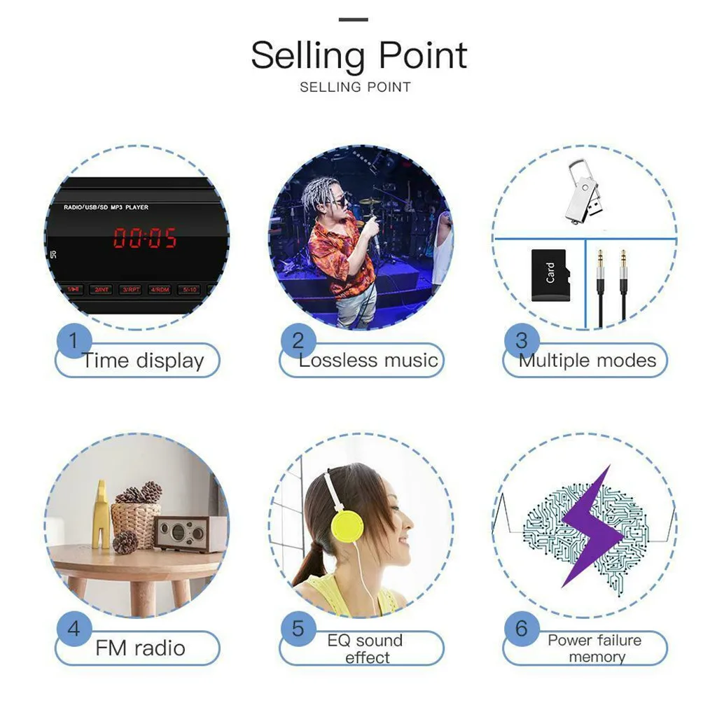 магнитола автомагнитола 1 DIN автомобильный Радио Bluetooth MP3 плеер 12 в FM AUX TF карта USB