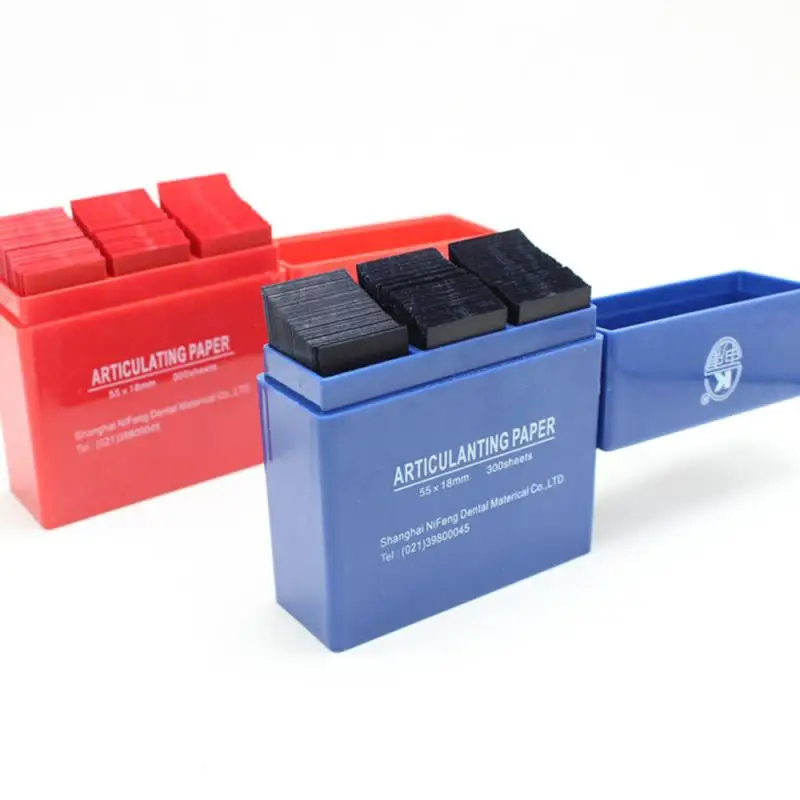

300 Sheet/Box Dental Articulating Paper Blue/Red Strips Whitening Material Tool Dental Lab Products Oral Dentist Teeth Care Tool