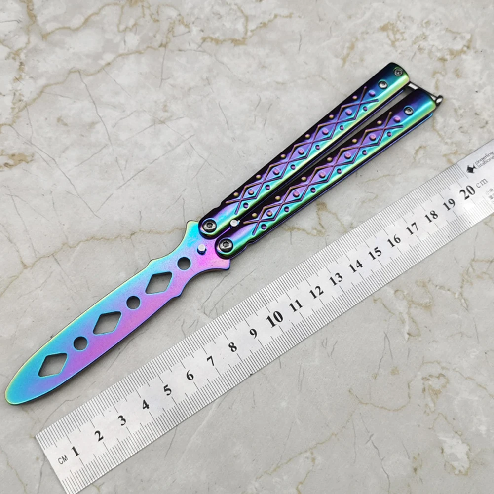 Складной нож-бабочка карманный балисонг-трансформер для выживания