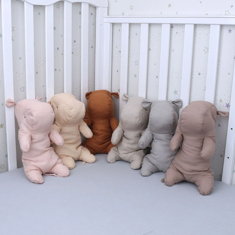 

12In Toy Figure Hippo Stuffed Doll Interactive Gift Cartoon Animal Washable Cotton Toy Children’s Room Couch Decoration