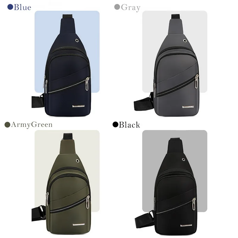 Горячая Повседневная Мужская нагрудная сумка из ткани Оксфорд сумочка на