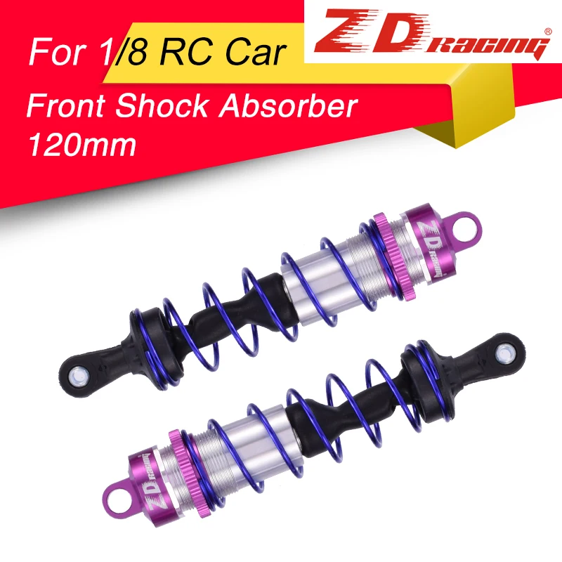 120mm Front Purple 2 шт. ZD демпфер подвеска гонки 120/143 мм передний/задний амортизатор для 1/8 JLB HSP HPI Redcat Hobao RC автомобиль грузовик багги Truggy - Цвет: 120mm Front Purple