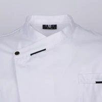 new chef coat breathable jacket restaurant uniform kitchen cafe workwear