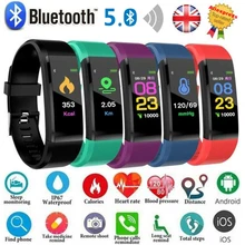 Sport Smart Band for Men Women Heart Rate Monitor Blood Pressure Fitness Tracker Bluetooth 5.0 Waterproof SmartWatch USB Charge