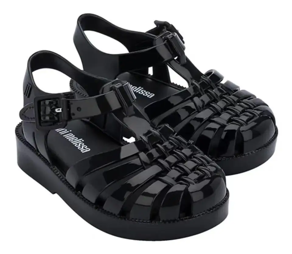 

Новинка 2021, мини-сандалии Melissa Baby Jelly в римском стиле, милая прозрачная детская обувь для мальчиков и девочек, сандалии Melissa для малышей