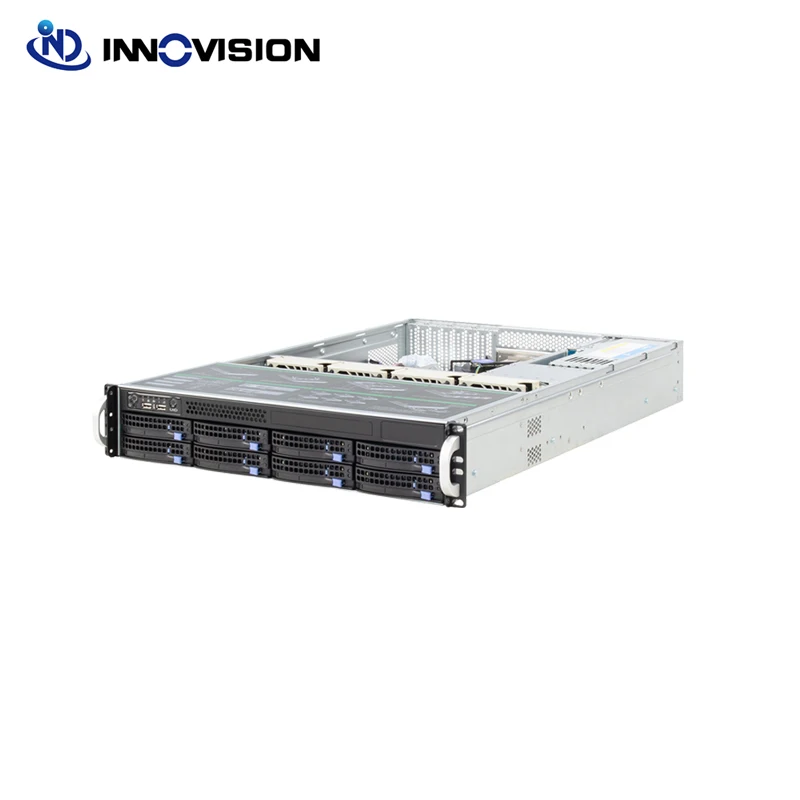 Глубина 56 см Компактный Супер огромный накопитель 2U560 8 HDD пластина горячий штекер стойка сервер чехол 8 отсеков hotswap 2U шасси L560mm