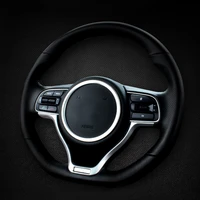 for kia sportage 4 ql 2016 2017 2018 interior accessories steering wheel decoration circle cover trim sticker decal car styling