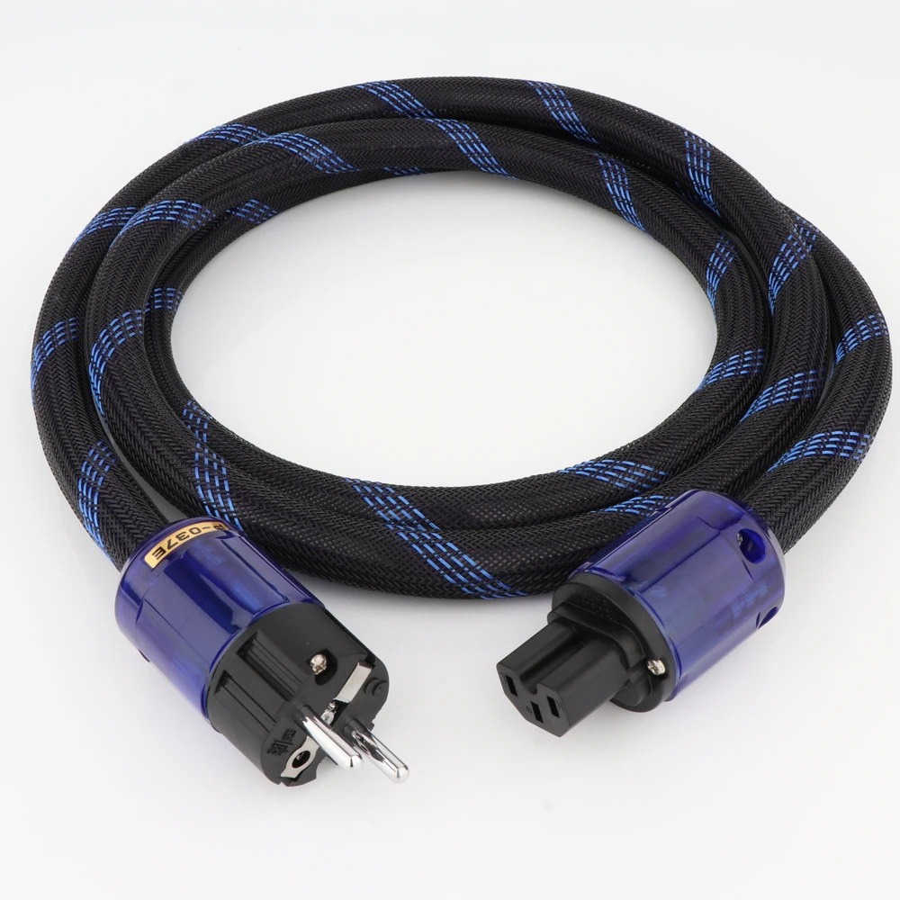 

Кабель питания Preffair D516 10AWG, кабель, аудиофил, кабель питания с родиевым покрытием, стандартный штекер ЕС и разъем IEC