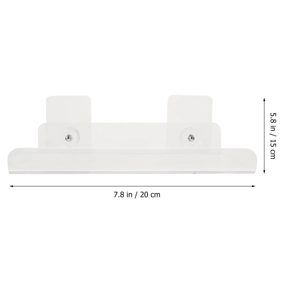 

2Pcs Acrylic Wall Hanging Racks Punch-free Sundries Rack Bathroom Storage Racks